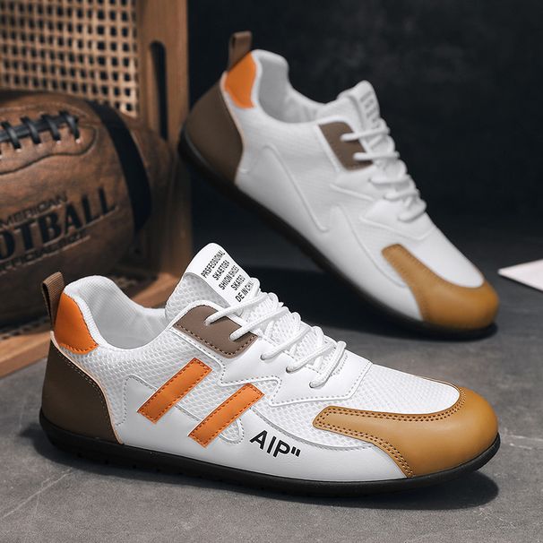 Men's Casual Sneakers - Breathable Mesh Driving Shoes With Lace-Up Design, Lightweight Comfort For Running, Walking & Everyday Wear_vogvips.com