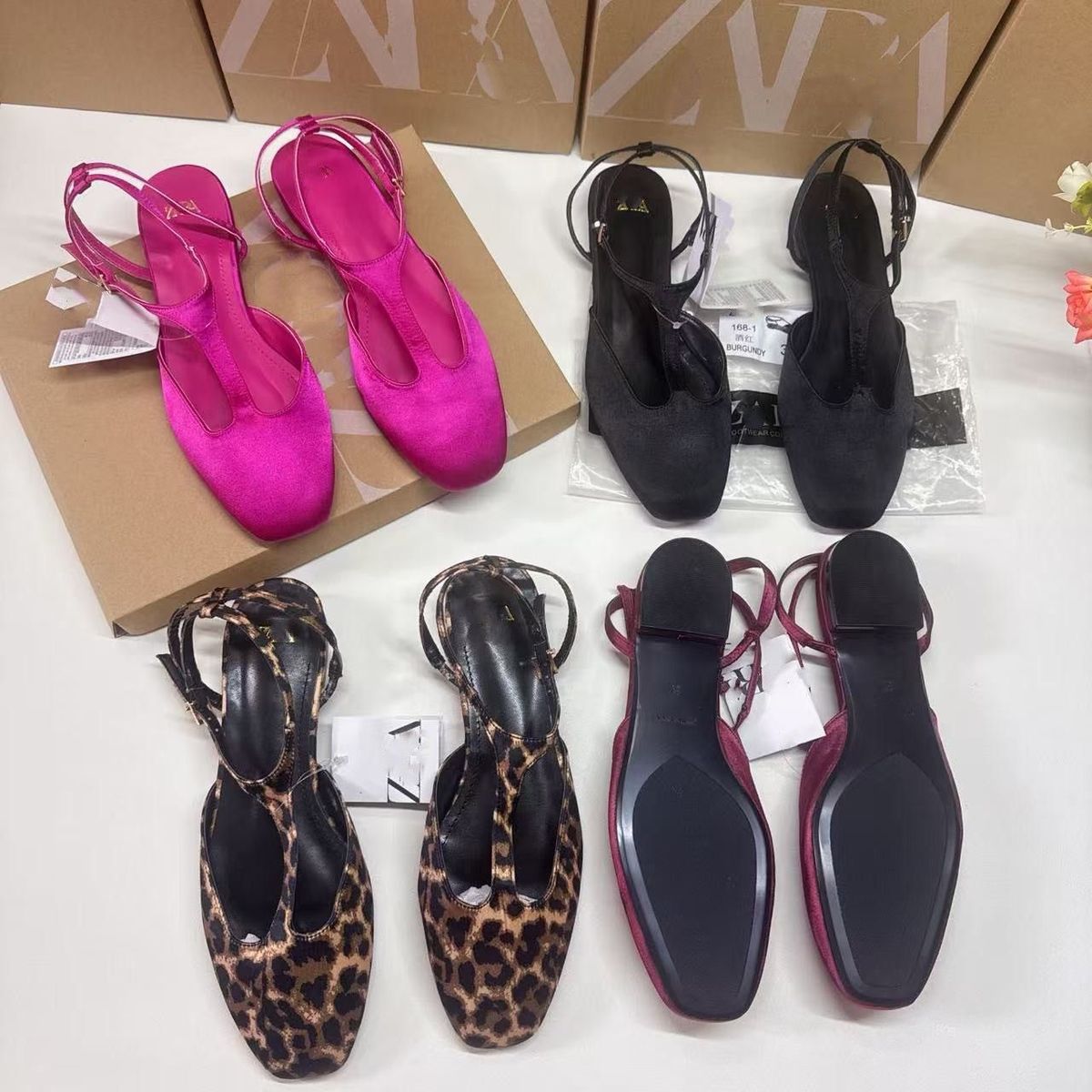 Leopard Print Sandals, Fashionable One-strap Women's Shoes, In-stock Wholesale Trendy Foreign Trade Shoes For Going Out,_vogvips.com