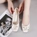 Shallow Mouth Medium Heel Single Shoes Women's Shoes Soft Sole Thick Heel Casual Patent Leather Shoes Women_vogvips.com