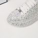 Women's Fashion Rhinestone Embellished Chunky Sole Casual Sneakers - Light Luxury Breathable Round Toe Slip-On Shoes For Spring Summer Fall_vogvips.com