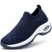 Women's Shoe Size 2025 Sock Mouth, One Foot Casual Shoes, Breathable And Simple Air Cushion Sports Shoes_vogvips.com