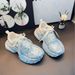 Women's Fashion Sneakers With Rhinestone Straps, Breathable Mesh & Platform Sole For Summer Casual Wear High Value Lace Mesh Women's Shoes_vogvips.com