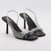 Trendy Summer Rhinestone Transparent Sandals For Women Stylish Pointed High Heel Dress Shoes Fashion Comfortable Evening_vogvips.com
