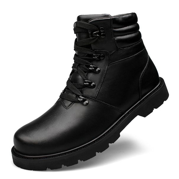 Fleece Warm Men's High-top Boots Martin Boots Casual Men's Shoes First-layer Real Martin Boots_vogvips.com