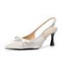 French-style Stiletto High-heeled Closed-toe Sandals For Women, New Summer Elegant Socialite Bow Pointed-toe Shoes_vogvips.com