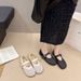French Retro Mary Jane Shoes Fairy Style Versatile Breathable Hollow Word With Single Shoes_vogvips.com