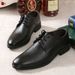 Business Casual Spring Formal Slip-On For Groomsmen And Bridegrooms Work Driving Men's Leather Shoes_vogvips.com