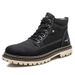 Men's High-top Shoes Leece Warm Short Boots Wear-resistant Casual Martin Boots Men's Shoes_vogvips.com