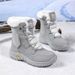 Fleece-Lined Snow Boots Waterproof Thickened Ski Winter Warm Cross-Border Hot-Selling Women's Fashion Versatile New_vogvips.com