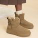 Inner Height Snow Boots, Women's Large Cotton Shoes, Martin Boots, Casual Shoes_vogvips.com