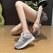 2025 Spring New Korean Style Breathable Dad For Women Students Casual Thick Sole Height Increasing Running Shoes J6109_vogvips.com