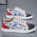 Autumn New Fashion Casual Personality Rivet Trendy Spirited Men's Sneakers Youth Single Shoes_vogvips.com