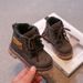 Chil's Baby Martin New Autumn Winter Girls' Leather British Style Boys' Short Boots For Toddlers And Young_vogvips.com