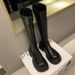 Z2023 Autumn Winter New Large Tube Plus Size Women, Thick Sole Brown Over-the-Knee Riding Boots For Petite Women_vogvips.com