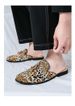 European And American Trendy Leopard Print British Slip-on Loafers For Men, Summer Fashion Business Casual Leather_vogvips.com