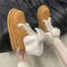 Plush Winter Snow Boots For Women – Fleece-Lined Mid-Calf Boots With Side Zipper & Non-Slip Sole_vogvips.com