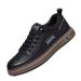 Men's Breathable Casual Sneakers - Lightweight Slip-On Loafers With Elastic Bands & Cushioned EVA Insole (MB799) - White/Black/Tan_vogvips.com