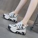 2025 Spring New Style Height Increasing Dad Sneakers For Women Casual Fashion Sports Versatile Trendy Platform Thick_vogvips.com