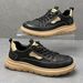 Casual Autumn 2025 New Genuine Leather Comfortable Breathable Men's Trendy Shoes Lightweight Versatile Sneakers_vogvips.com