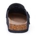 Evshine Men's Cow With Arch Support Leather Mules Comfort Fashion Potato Shoe Women Cork Footbed Genuine Suede Clogs_vogvips.com
