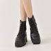 2024 European And American Chain Large Size Thick Sole British Style Black Martin Short Motorcycle Boots For_vogvips.com