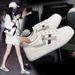 Genuine Leather White Sneakers For Women, 2026 Spring New Model, Slip-on Casual Sneakers, Versatile And Breathable,_vogvips.com