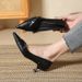 European And American Fashion Single Niche Design Cross Strap High Heels Women's Autumn New Style Elegant Sexy Black_vogvips.com