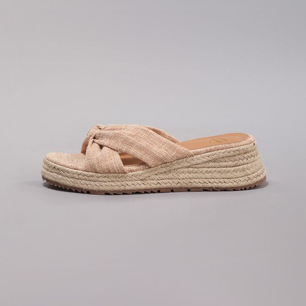 Women's Rope Wedge Platform Sandals Open Toe Casual Flat Comfortable Chunky Heel_vogvips.com