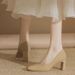 French-style Niche Retro Square-toed Chunky-heeled Women's Shoes, New Spring And Autumn Model, Suitable For Pairing With_vogvips.com