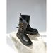 【Ruitian Women's Shoes】Princess Knight ● Genuine Leather Thick-Soled Melad Martin For Women, Foldable Two-Way Wear,_vogvips.com