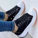 Large Casual Single Shoe Women's 2025 New Season Round Toe Lace Up Thick Soled Canvas Shoes_vogvips.com