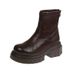 2025 Autumn Winter New Thick-Soled Versatile British Style Short Mid-Calf Fashion Women's Boots_vogvips.com
