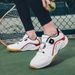 American Professional Rotating Button Wear-Resistant Leather Chameleon Tennis Sports Shoes Men's And Women's_vogvips.com