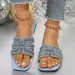 Sandals Women Wedges Slippers Slides Summer Breathable Pool Party Beach Work Women's Luxury Shoes_vogvips.com