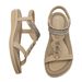 923-5 Spring Summer 2025 New Lightweight Comfortable Flat Sandals For Women With Elastic Band Casual Beach Large Size_vogvips.com