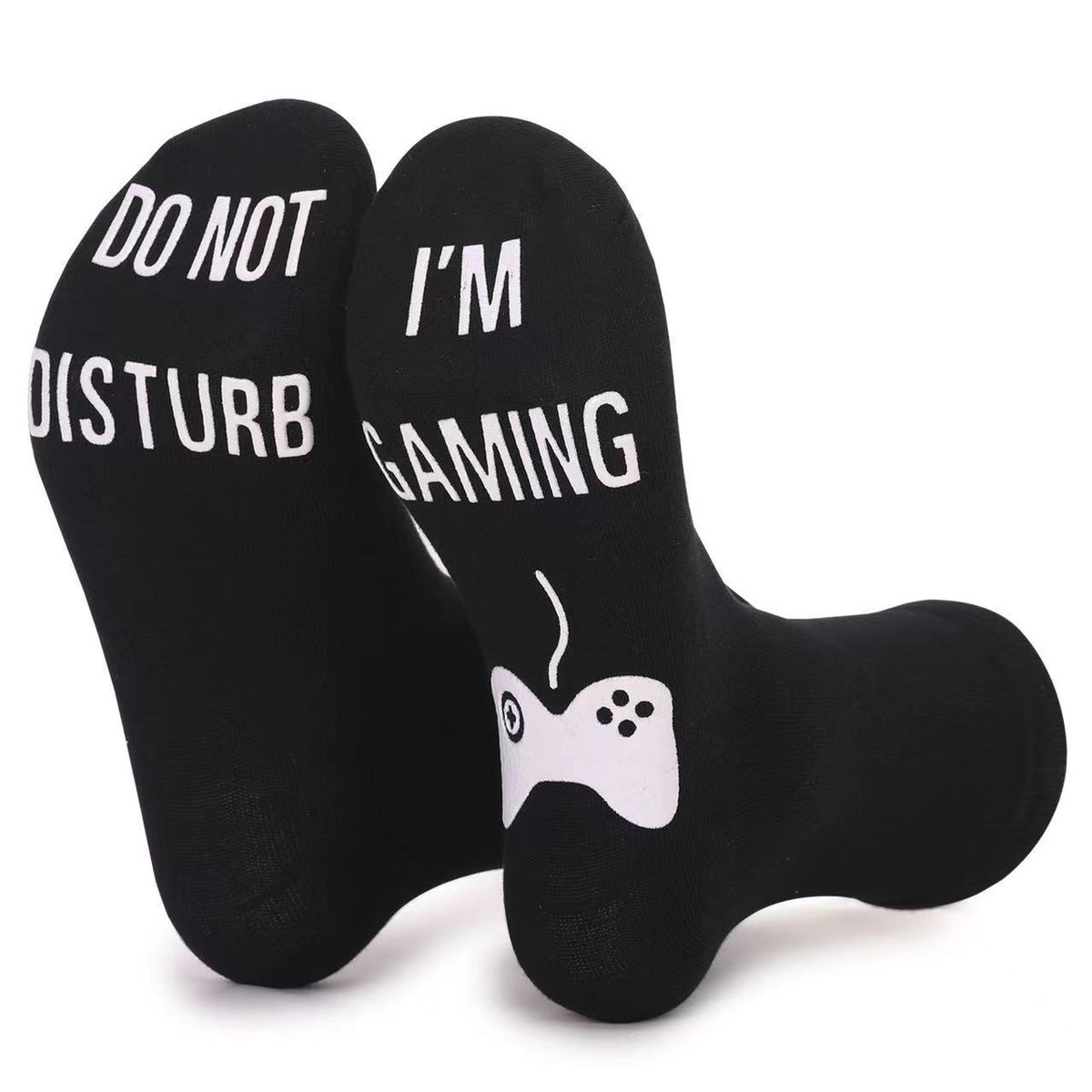 Cotton game socks sole letter non-slip adhesive floor socks Athletic casual creative socks_vogvips.com