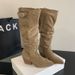 Long For Women 2024 Autumn Winter New Pointed Toe Chunky Heel Stretch Large High Tube Riding Slouch Boots_vogvips.com