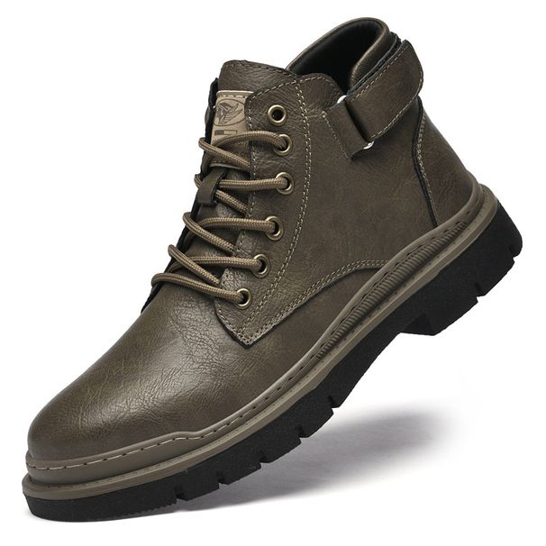 Men's Shoes Martin Boots Outdoor Tooling Boots High-top Handmade Casual Short Boots Cotton Boots_vogvips.com