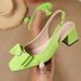 Cross-border Foreign Trade Women's Shallow-cut Shoes 2026 New Model Pointed-toe Sandals Comfortable Slip-on Bowknot_vogvips.com