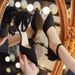 Sexy Korean-style Stiletto High Heels For Women, Versatile Black Slimming Pointed-toe Shoes With Hollow Design, Single_vogvips.com