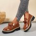 Women's Winter Leather Shoes Low Top Single Bowknot plus Size Platform Style in Stock_vogvips.com