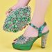 Delicate rhinestone temperament elegant fashion high-heeled sandals with bag set_vogvips.com
