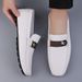 Doudou Men's Shoes Style Men's Casual Leather Shoes Lazy Driving Soft Sole_vogvips.com