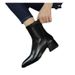 2024 New High Square Toe Chunky Heel Short For Women Autumn Winter Slimming Martin Stylish Slim Boots_vogvips.com