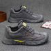Men's Breathable Slip-On Work Shoes With Anti-Slip Rubber Sole For Summer, Lightweight Casual Sneakers For Walking, Tennis, And Outdoor Activities_vogvips.com