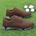 Voyage Cross-Border Men's Large Size Fixed Nail Training British Style Waterproof Golf Sports Shoes_vogvips.com