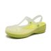 2025 Summer New Mary Jane Clogs Women's Beach Jelly Garden Shoes Soft Sole Non-Slip Maternity Sandals_vogvips.com