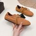 German In-stock Canvas Trainin Shoes With Metal Buckle Laces, Soft Sole, Non-slip, Vintae Style, Suitable For Laces, Sole, Non-slip, Style,_vogvips.com