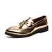 Euro Step New British Style Spring Men's Business Formal Leather Versatile Breathable Trendy Shoes Pointed Toe Shiny LeMens Shoes_vogvips.com