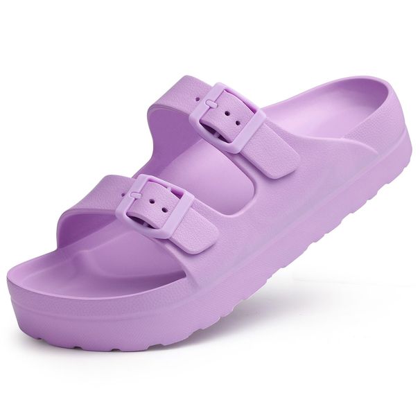 Crestar Women's Platform Sandals Outdoor Fashion Lightweight Beach Slippers With Arch Support Summer Comfort Slip On Home Slides_vogvips.com